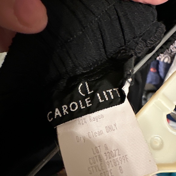 Vintage Carole Little Set Womens Size 8 Tunic Top Short Skirt 2 Piece Multi Prnt - Picture 6 of 9